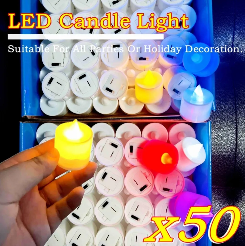 Candle Zero - 50/24PCS Colorful LED Simulation Candle with