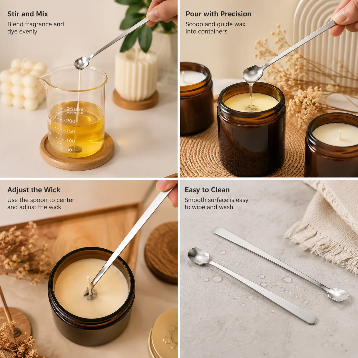 1/2PCS Stainless Steel Candle  - Candle Supplies Kit review and price