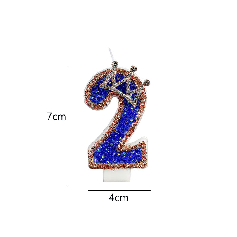 Blue Birthday Numbers Candles  - Candle Supplies Luxury review and price