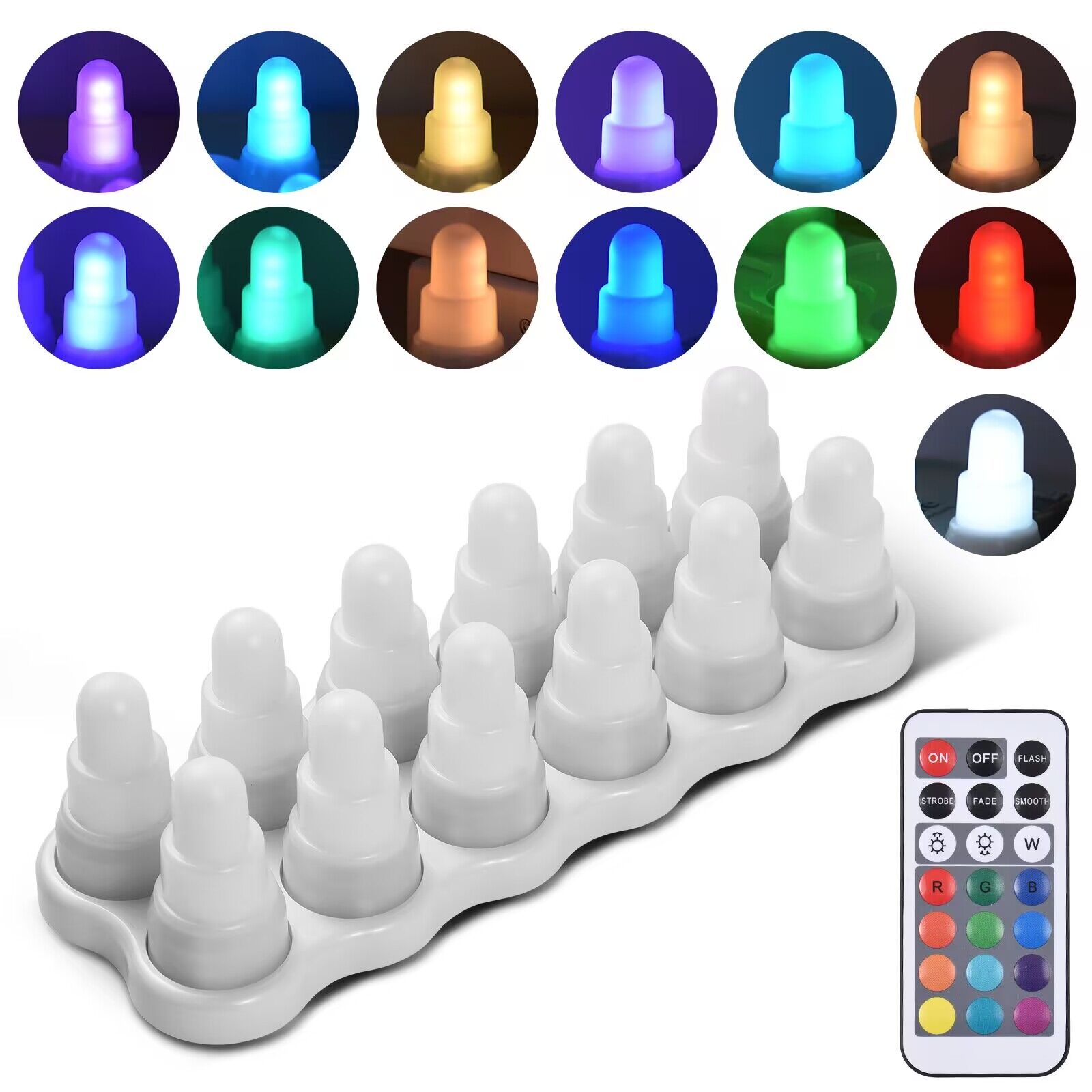 Set of 12 Remote Controlled Wi - Candle Zero review and price