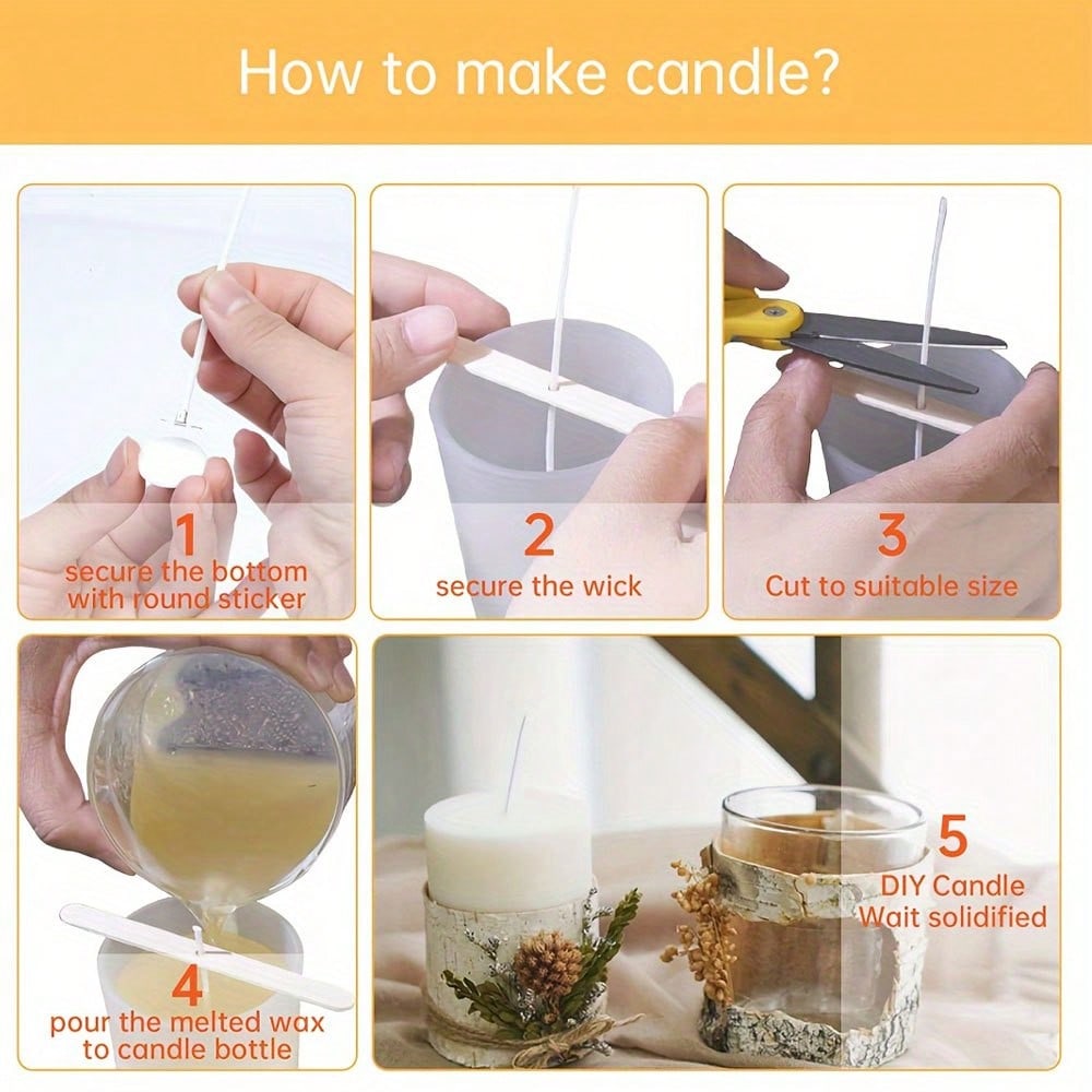 5/10/20/30/50pcs Wooden Candle - Candle Supplies Kit review and price