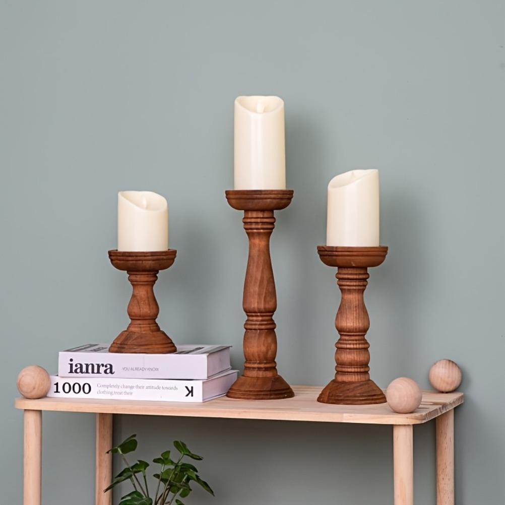 Vintage Wooden Candle Holders  - Candle Zero review and price