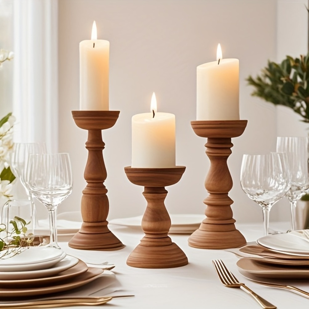 Vintage Wooden Candle Holders  - Candle Zero review and price
