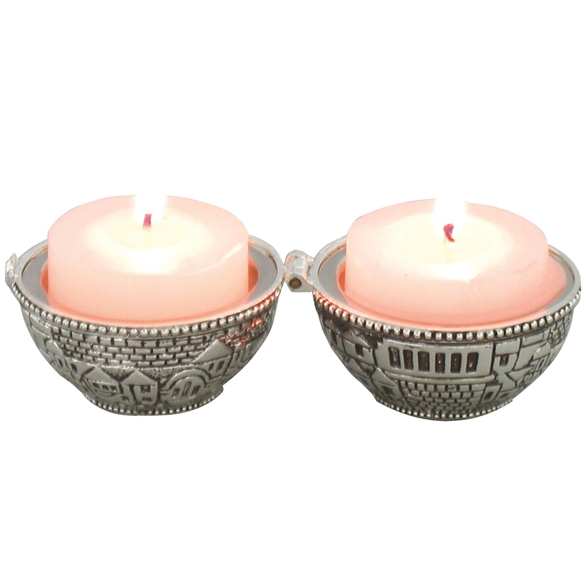 Jewish Shabbat Metal Travel Ca - Candle Zero review and price